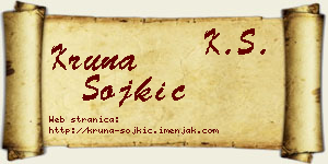 Kruna Sojkić vizit kartica